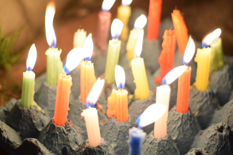 Little Candles Night. Christmas traditions in Colombia. Christmas